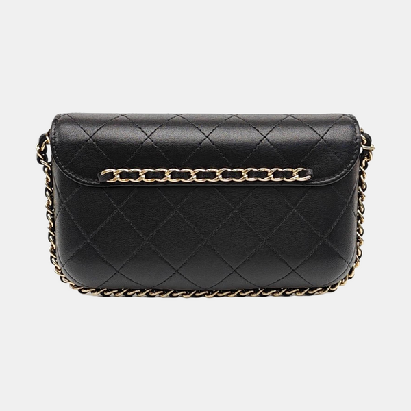 WOC Quilted Lambskin Black
