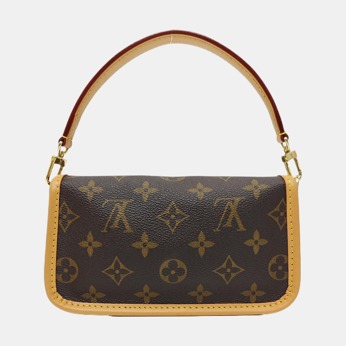 DIANE Nano Monogram Coated Canvas Brown