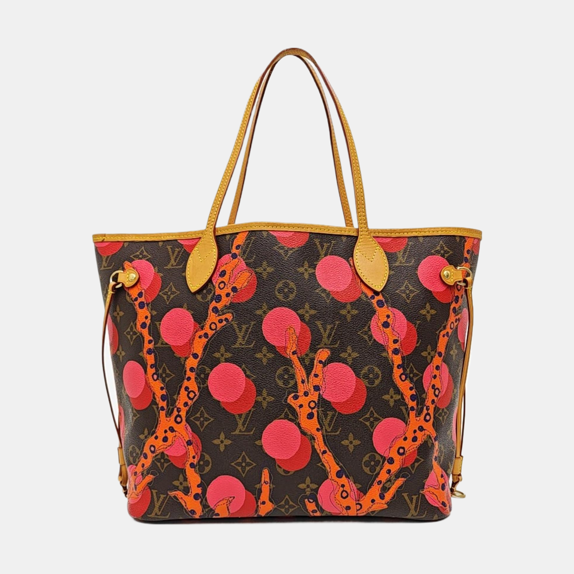NEVERFULL MM Monogram Coated Canvas Brown
