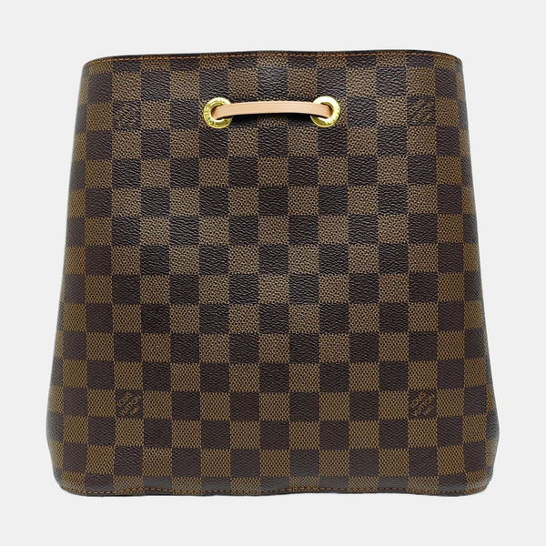 NÉONOÉ MM Damier Ebene Coated Canvas Brown