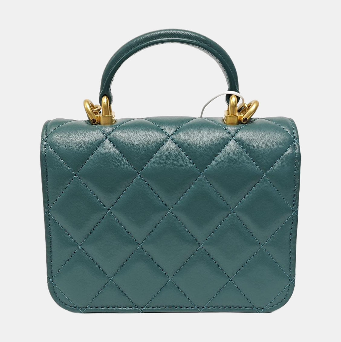 Quilted Lambskin Shoulder Bag Green