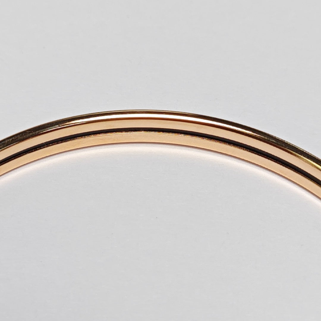 Email Metal White Bangle