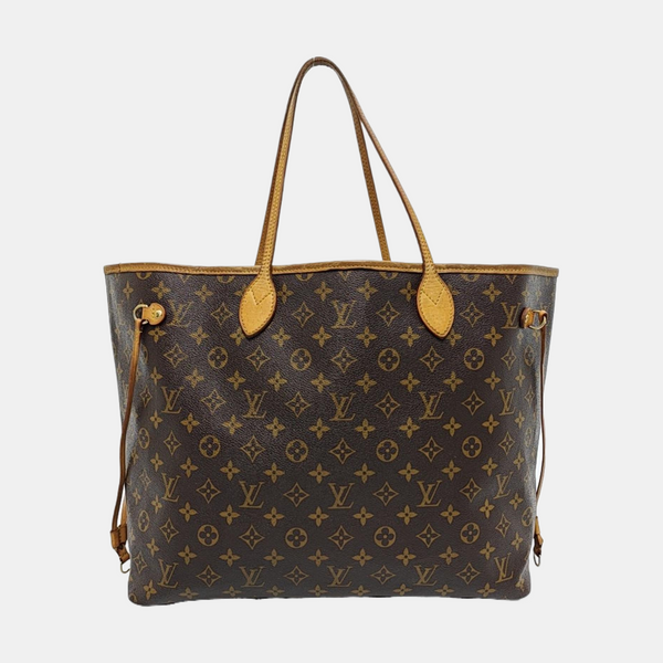 NEVERFULL GM Monogram Coated Canvas Brown