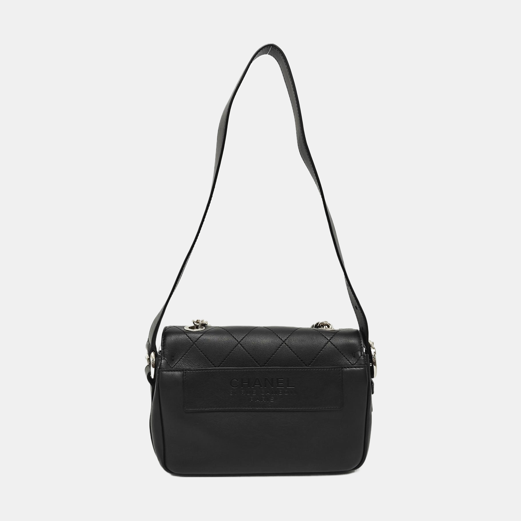 Calfskin Shoulder Bag Black