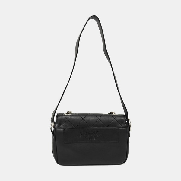 Calfskin Shoulder Bag Black