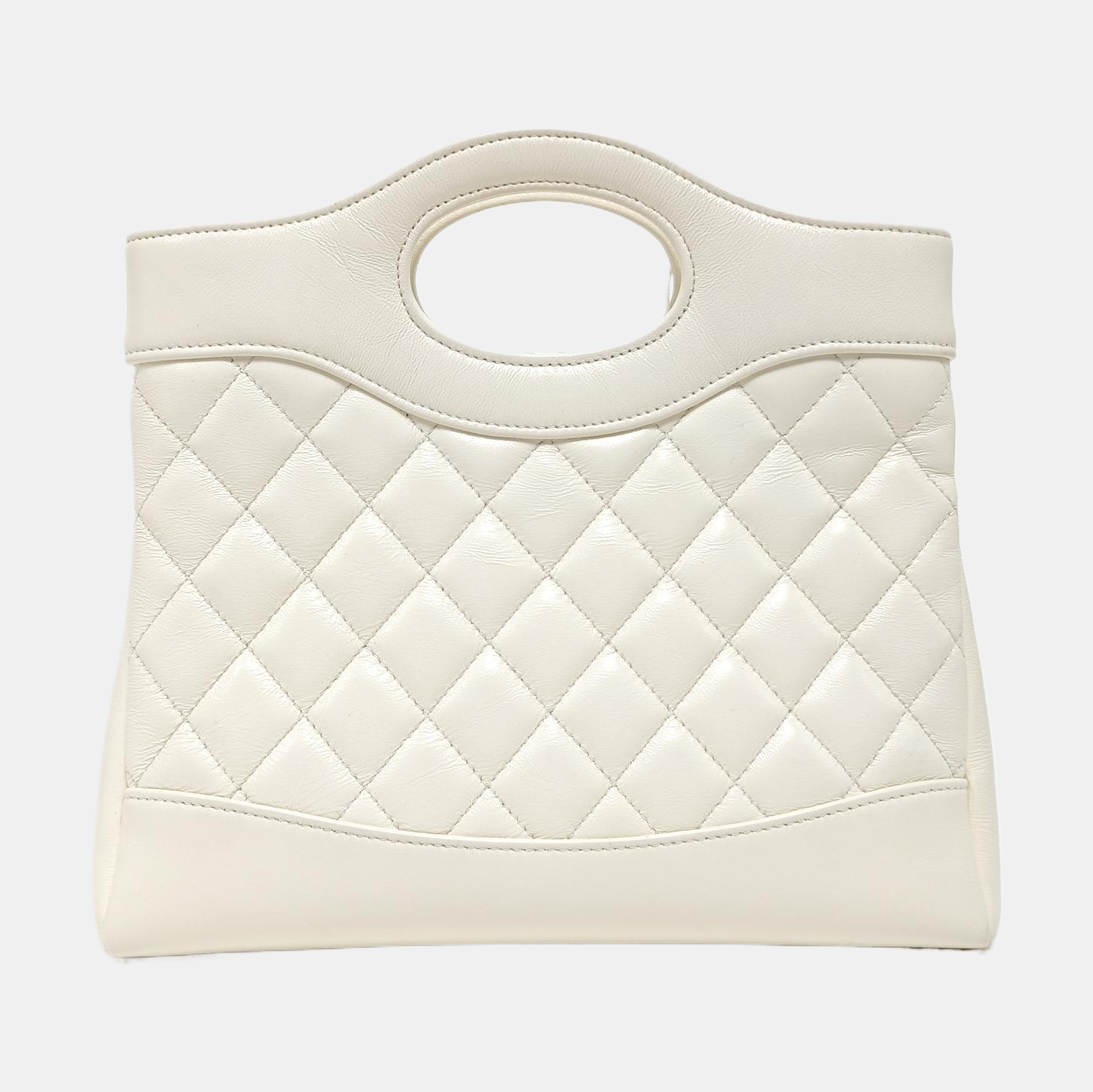 CHANEL 31 Mini Quilted Lambskin White