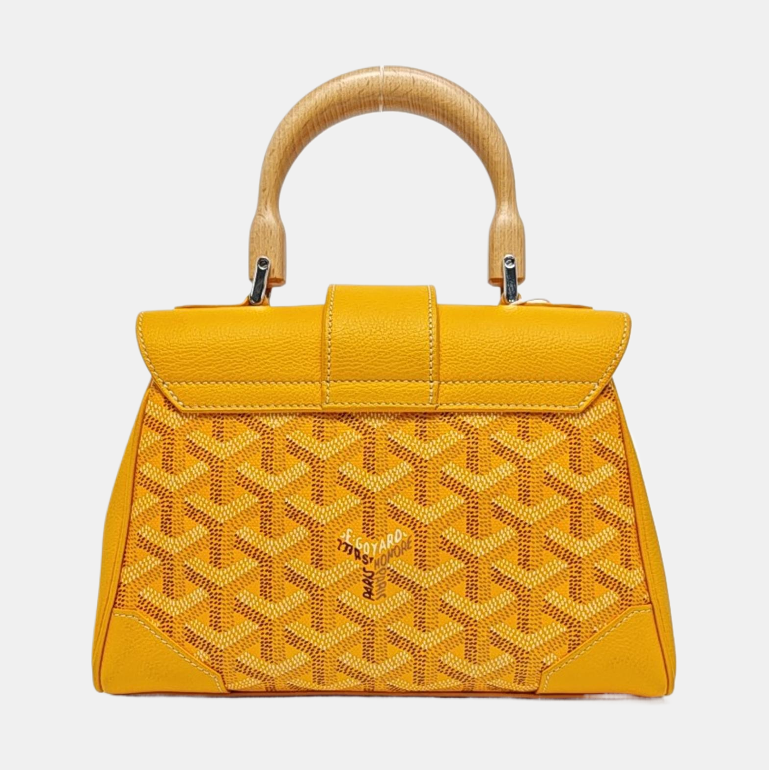 Authenticated pre-owned  Saïgon Mini Coated Canvas Yellow - Shoulder Bag at Looply