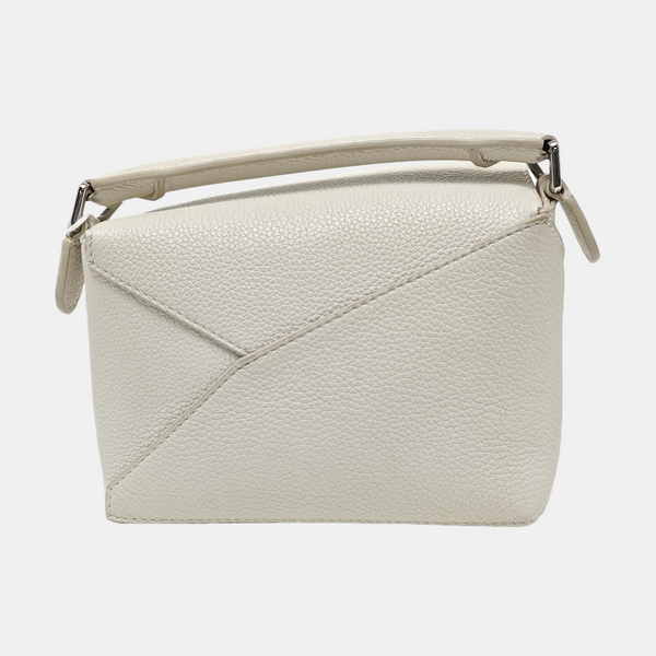 Puzzle Mini Calfskin White