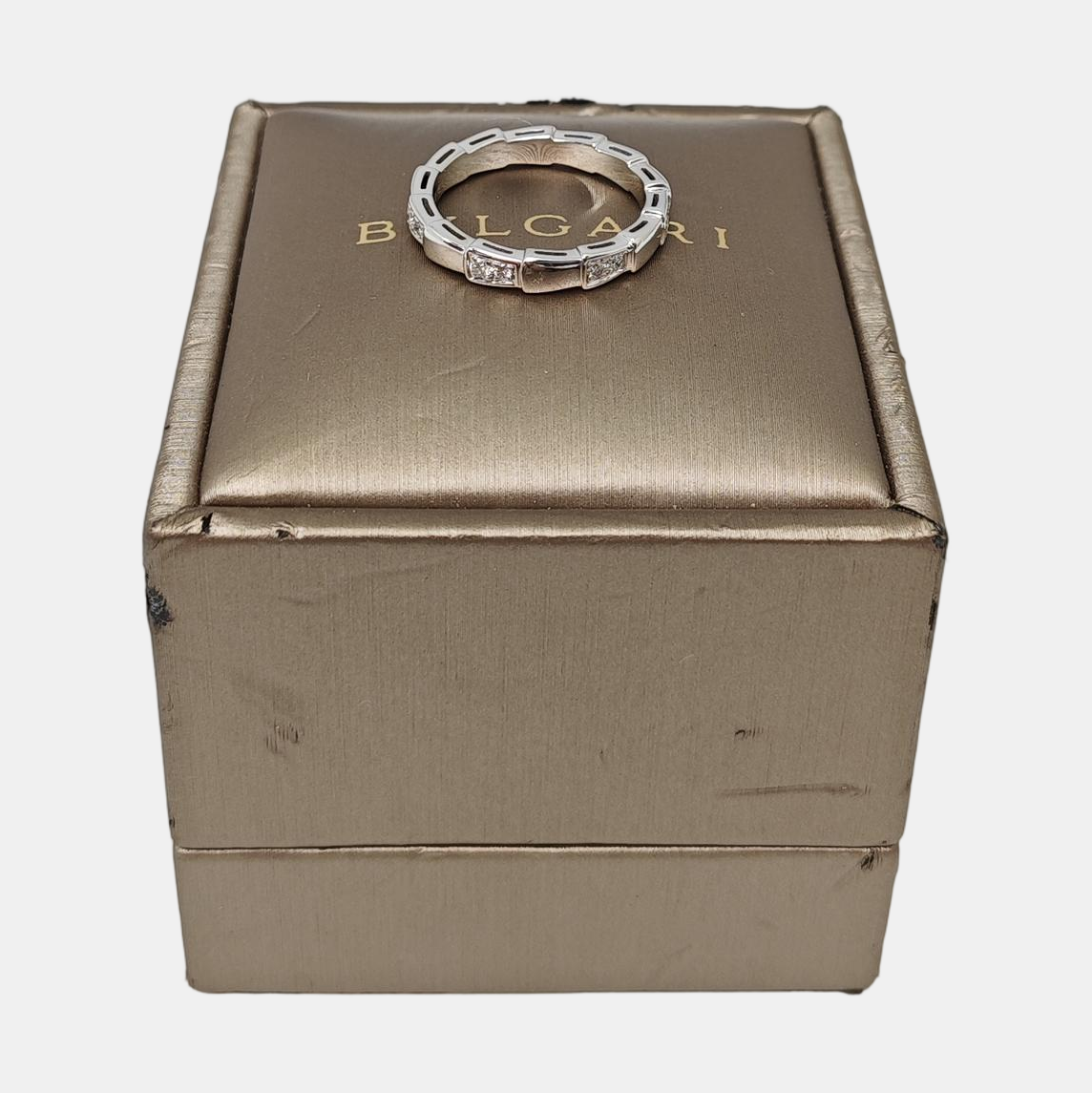 SERPENTI 18k White Gold Ring EU 55