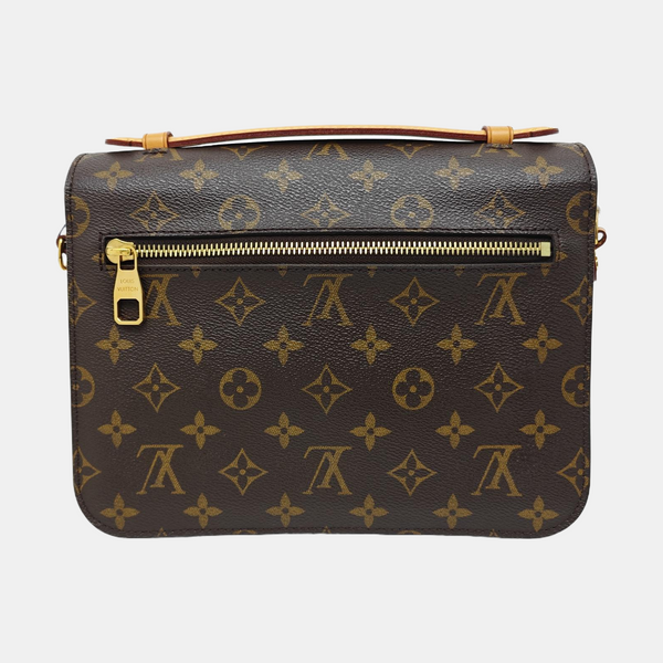 MÉTIS MM Monogram Coated Canvas Brown