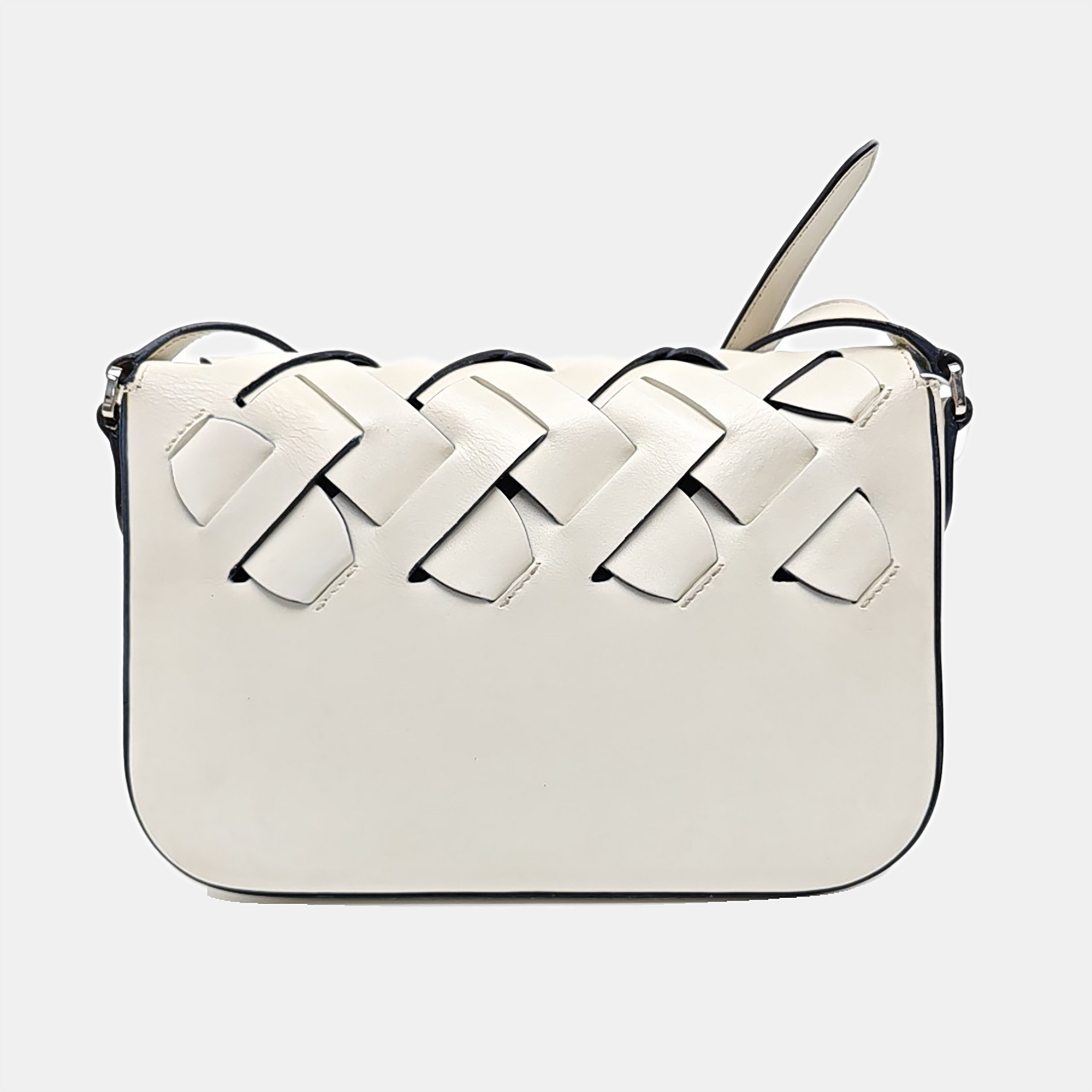 Calfskin Shoulder Bag White