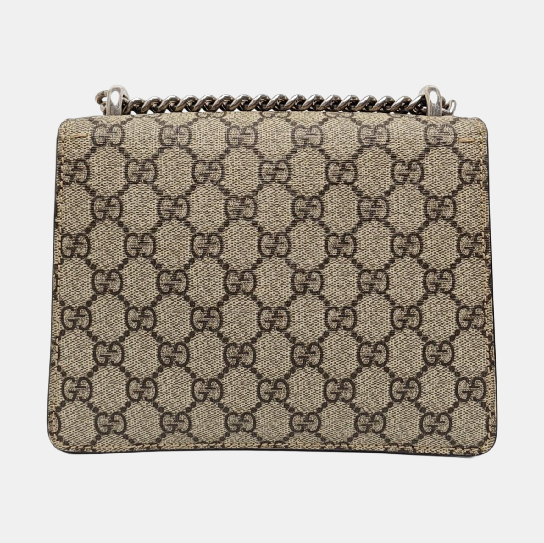 Dionysus Mini Monogram Coated Canvas Beige