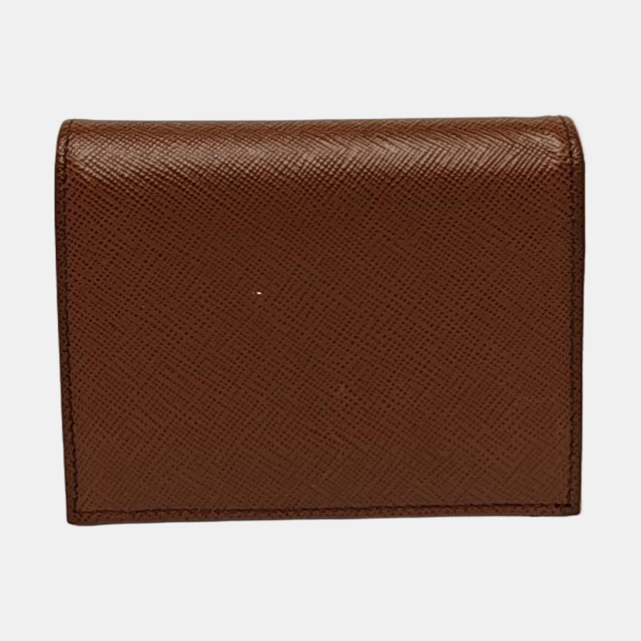 Calfskin Wallet Small Brown