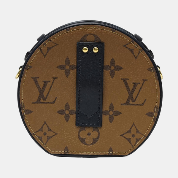 BOITE CHAPEAU Mini Monogram Coated Canvas Brown