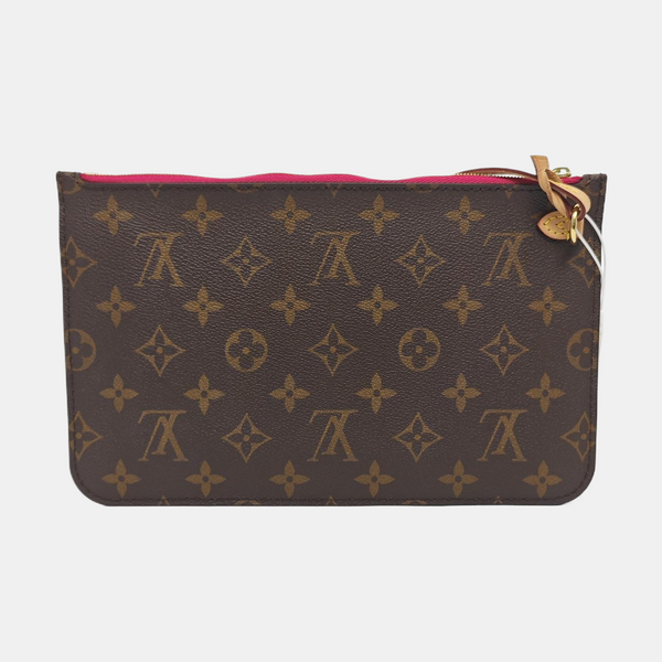 NEVERFULL PM Monogram Coated Canvas Brown