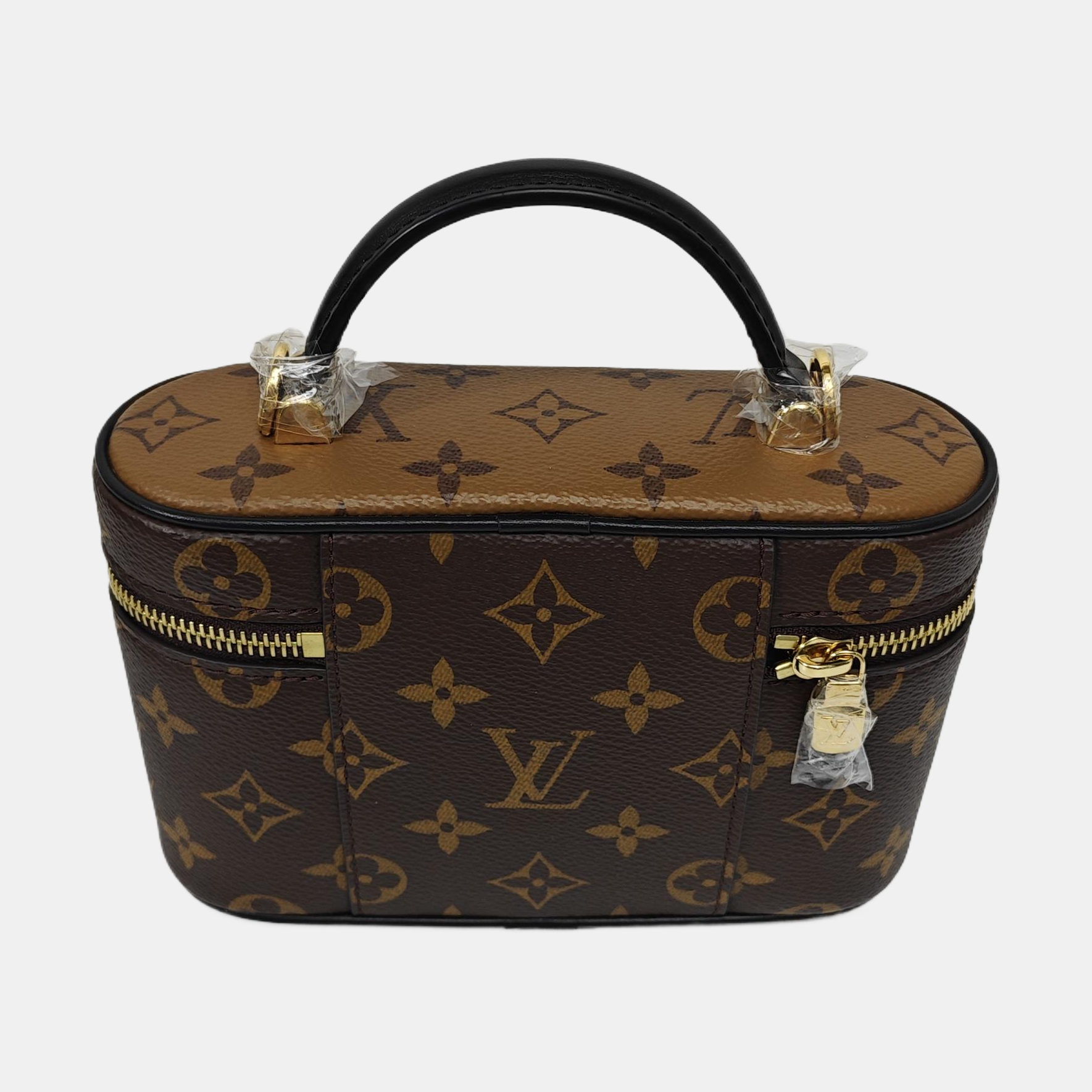 Vanity Chain Pouch Monogram Coated Canvas Brown