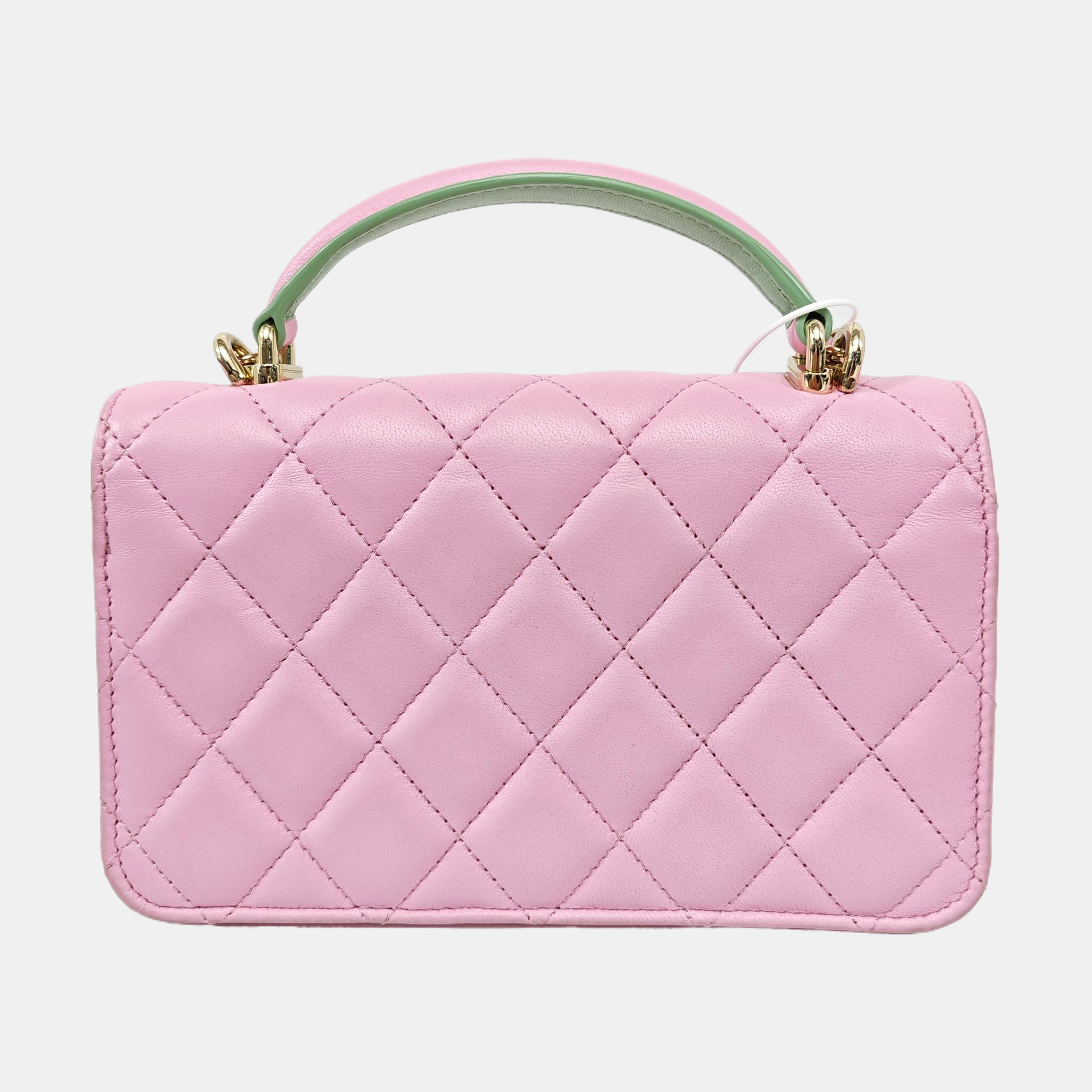 Quilted Lambskin Shoulder Bag Pink