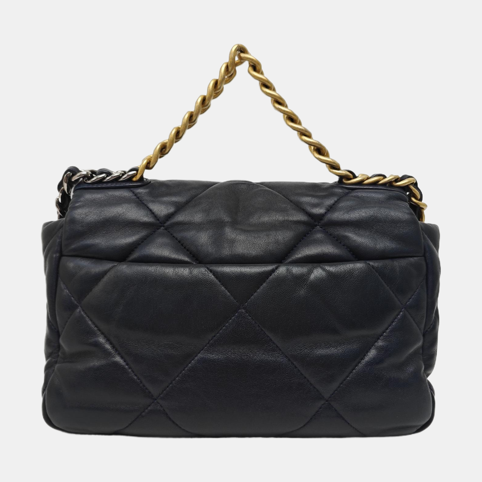 CHANEL 19 Small Quilted Lambskin Blue