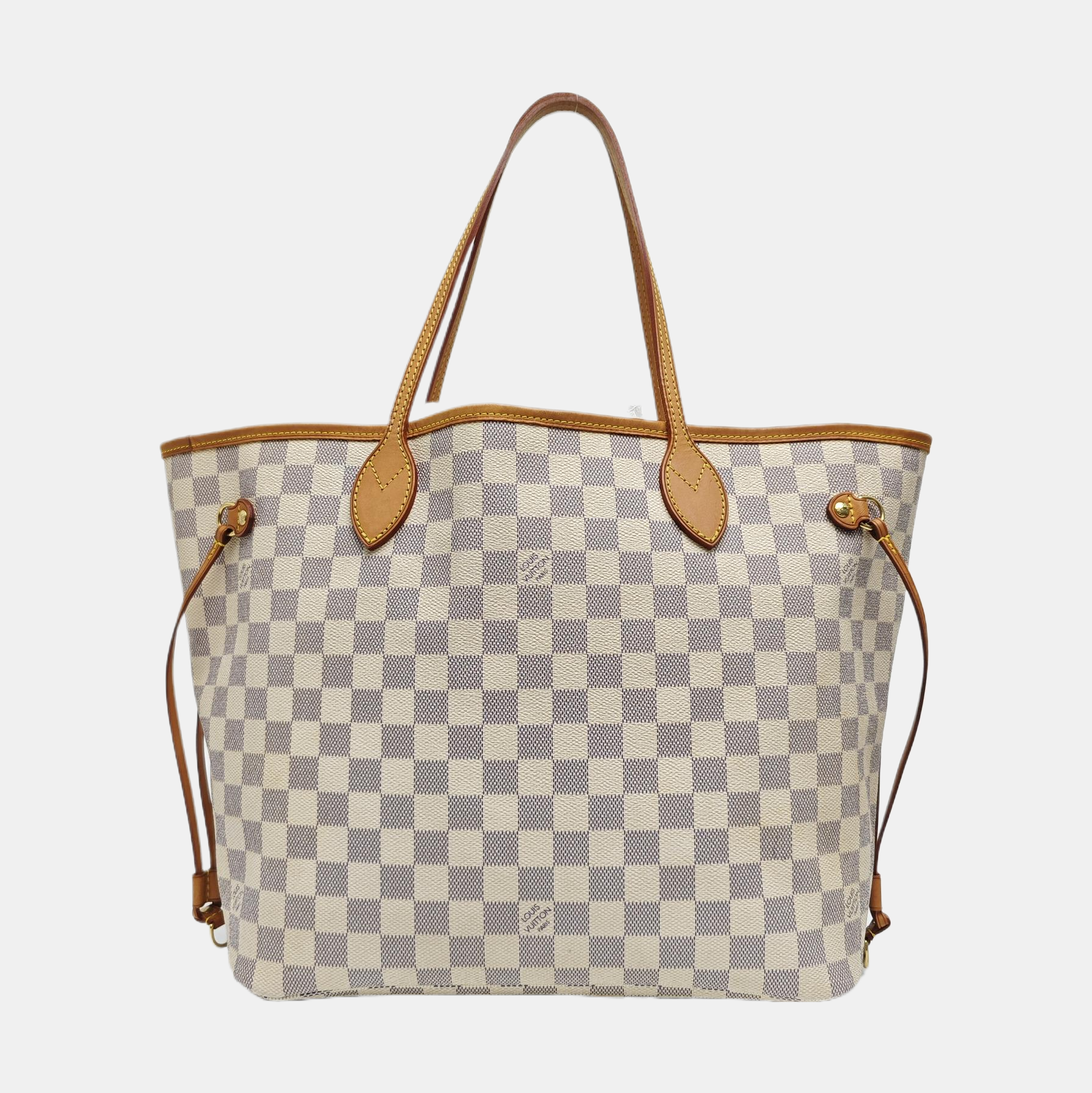NEVERFULL MM Damier Azur Coated Canvas Beige