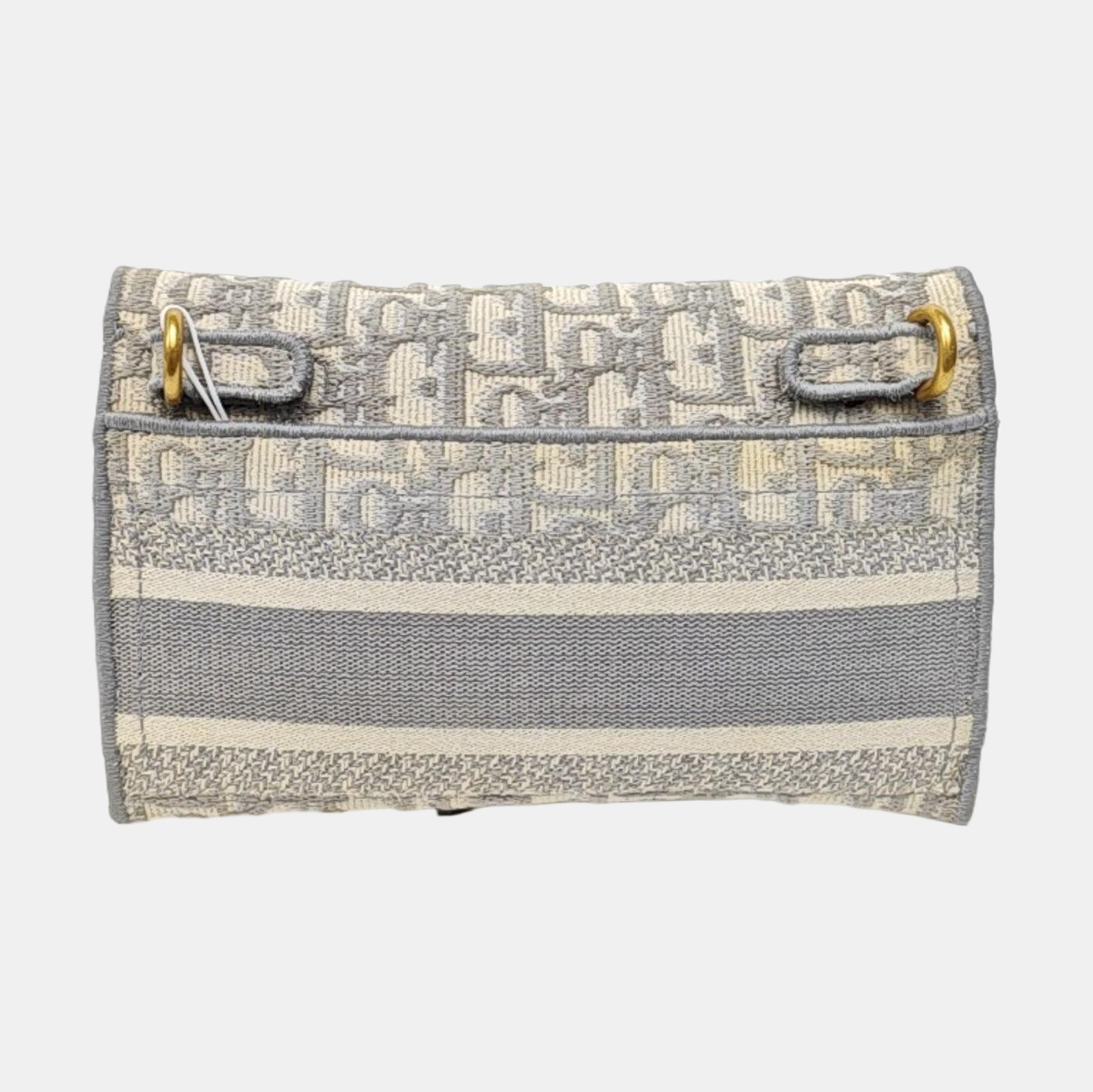 Saddle Mini Oblique Canvas Gray
