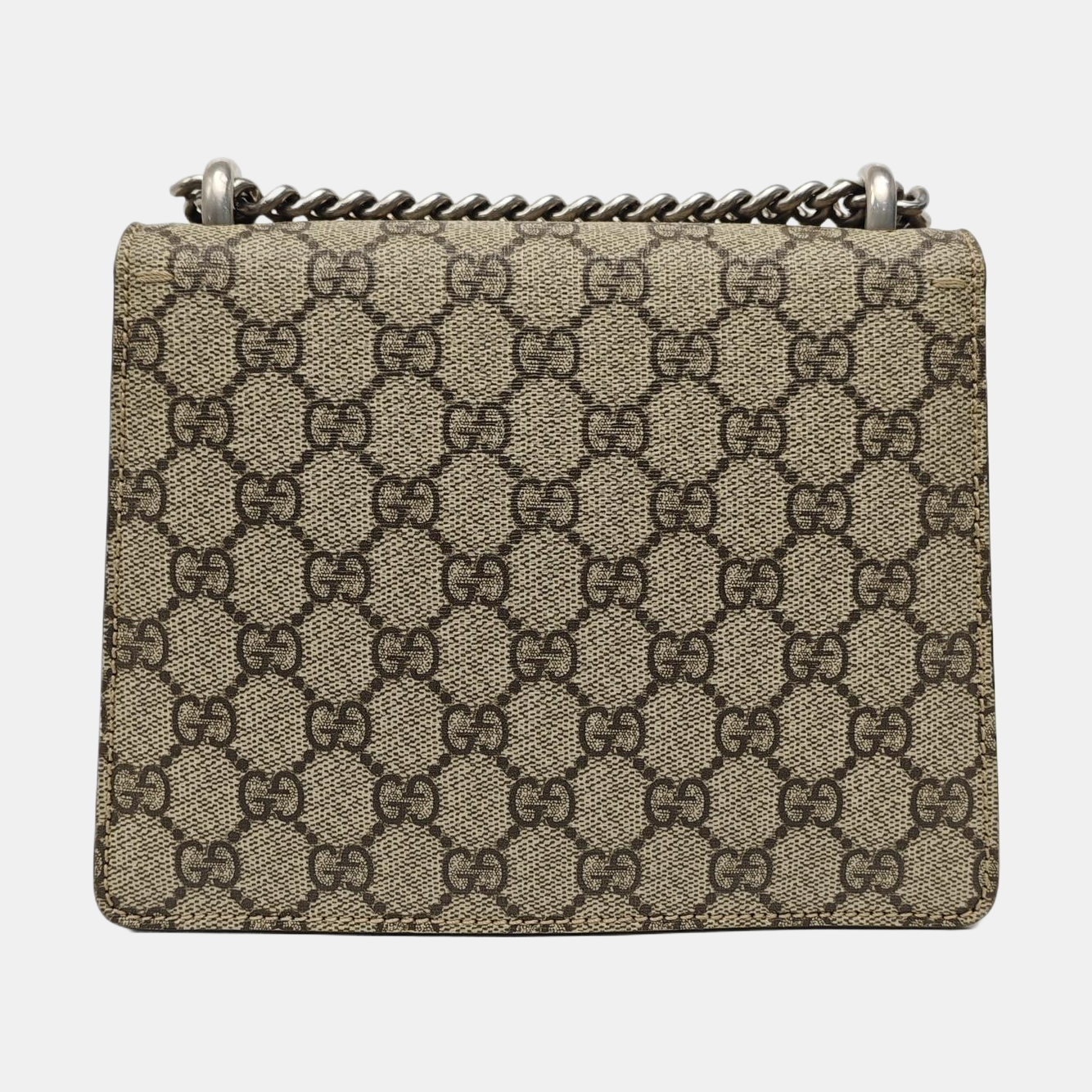 Dionysus Mini Monogram Coated Canvas Beige