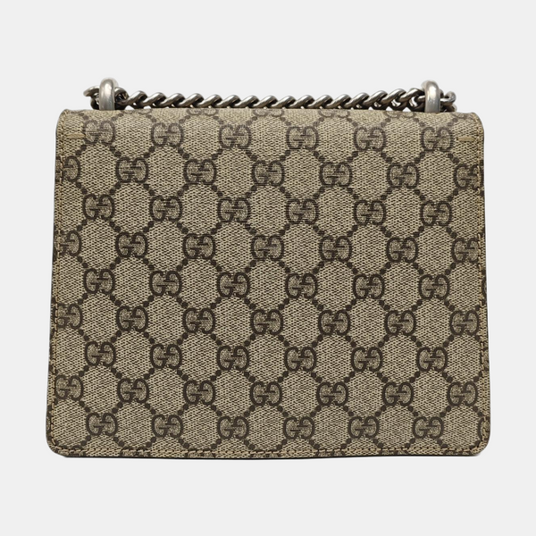 Dionysus Mini Monogram Coated Canvas Beige