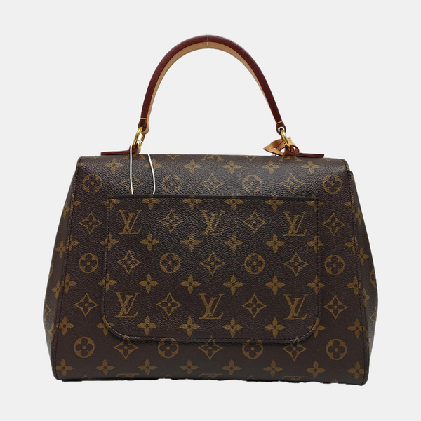 CLUNY MM Monogram Coated Canvas Brown