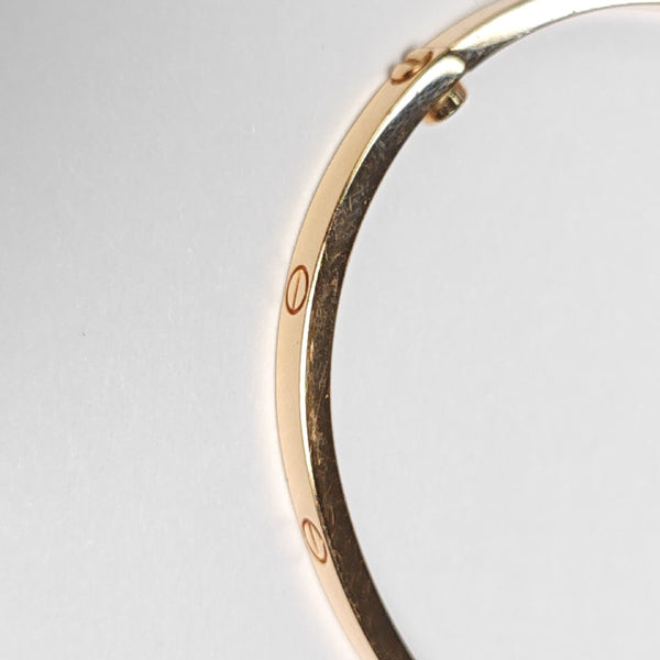 LOVE 18k Rose Gold Bangle