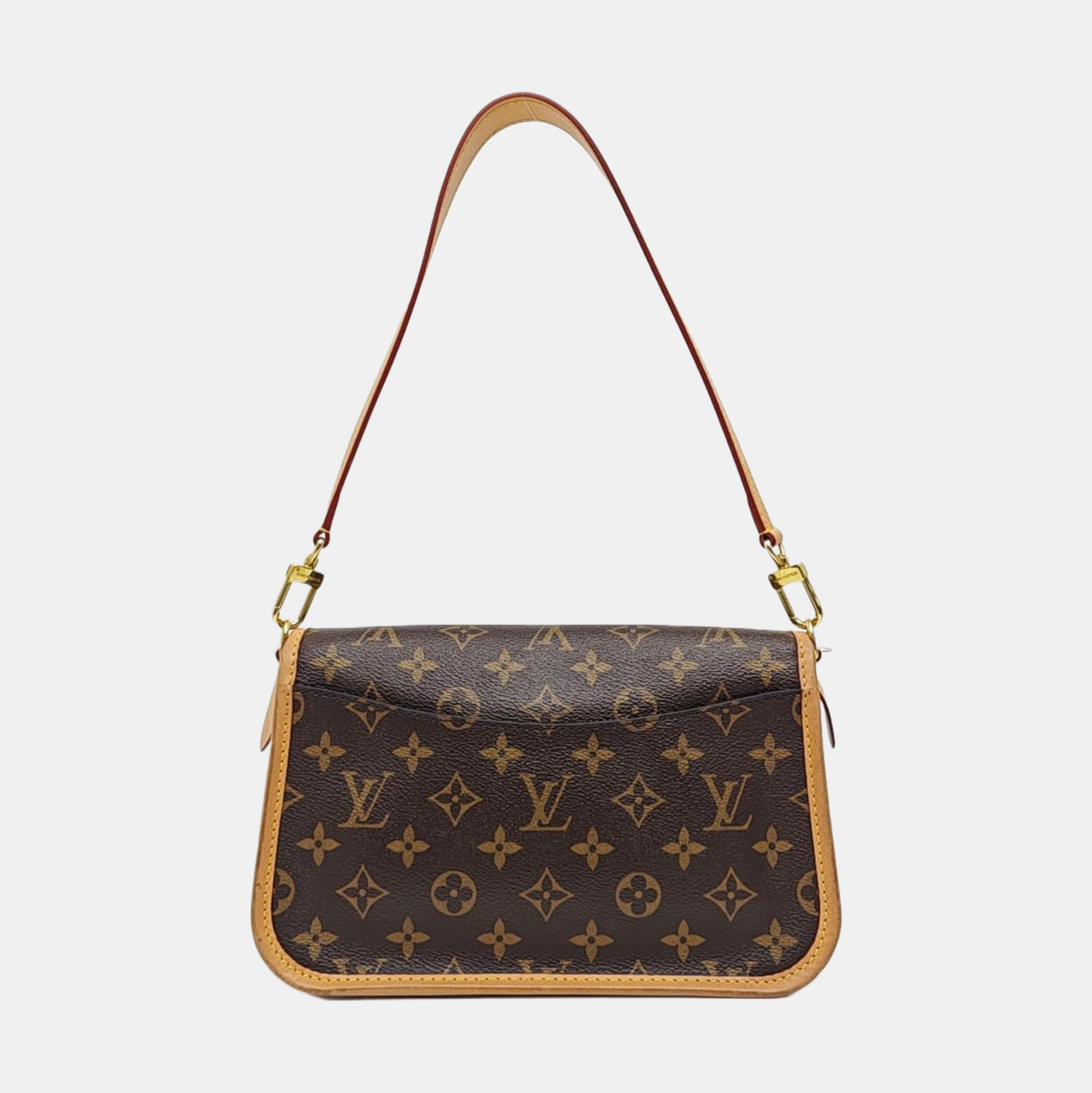 DIANE Monogram Coated Canvas Brown