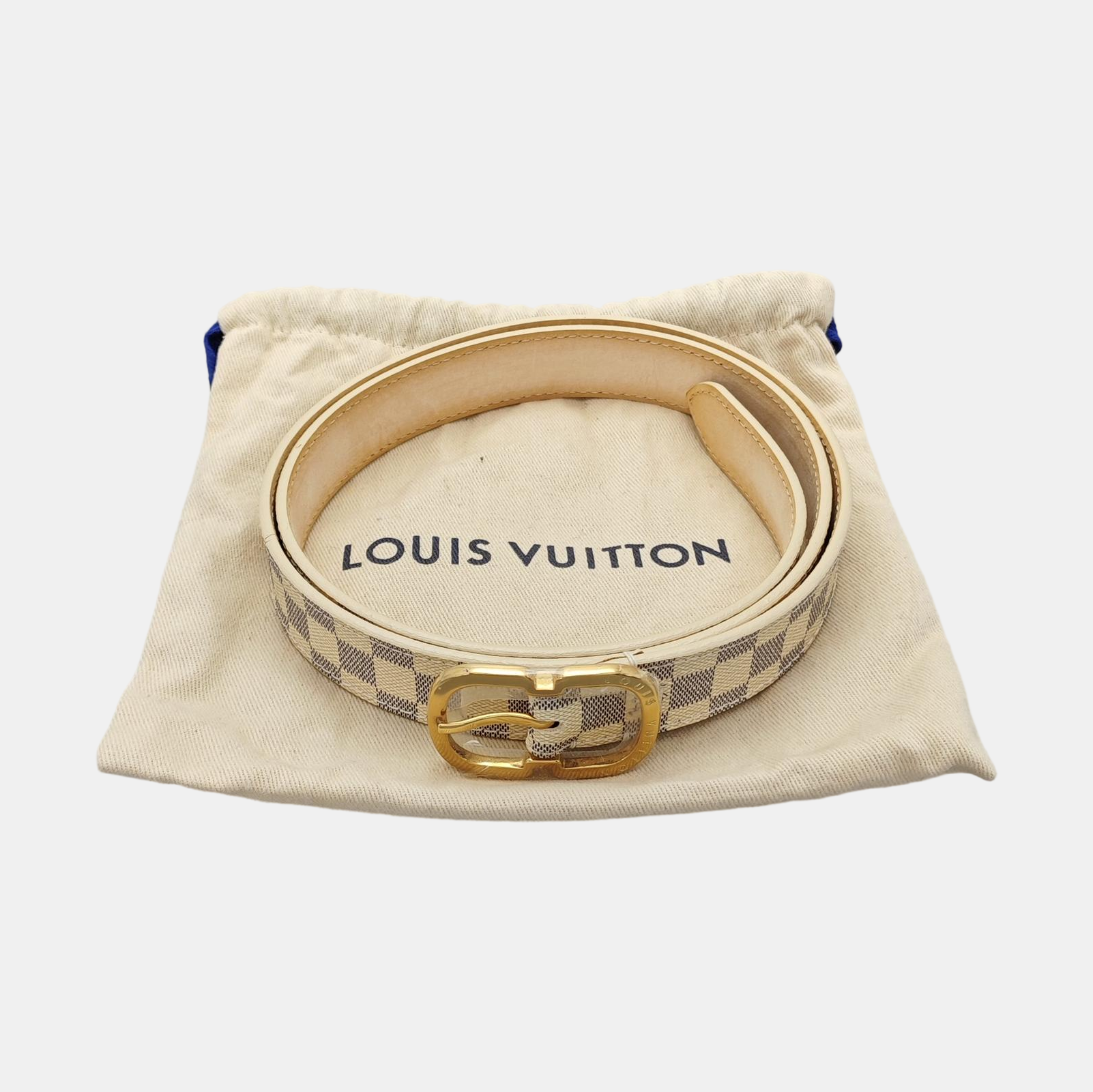 Coated Canvas Belt White