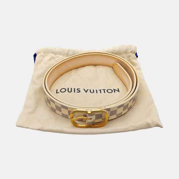 Coated Canvas Belt White