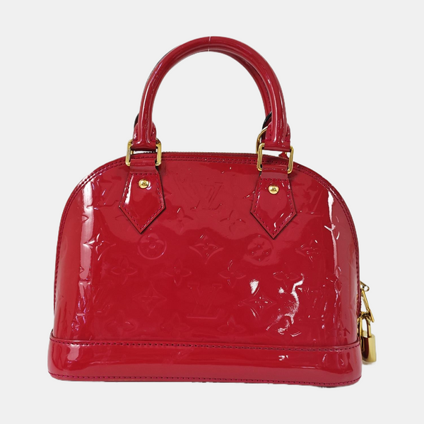 ALMA BB Monogram Patent Leather Red
