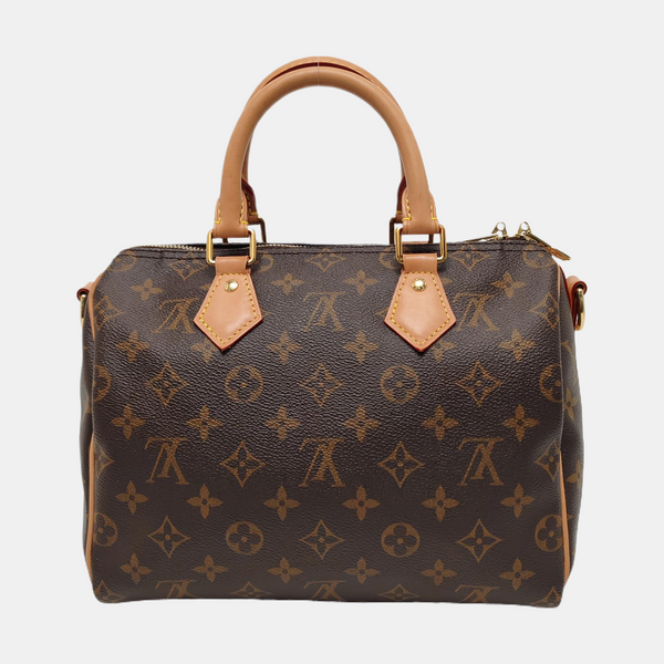 SPEEDY 25 Monogram Coated Canvas Brown