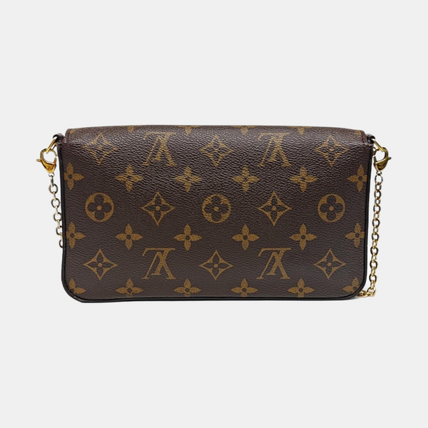 FÉLICIE Monogram Coated Canvas Brown