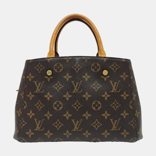 MONTAIGNE Monogram Coated Canvas Brown