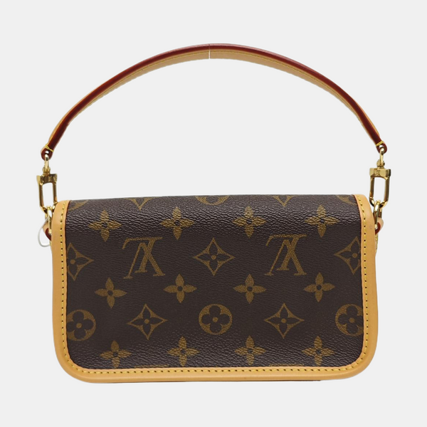 DIANE Nano Monogram Coated Canvas Brown