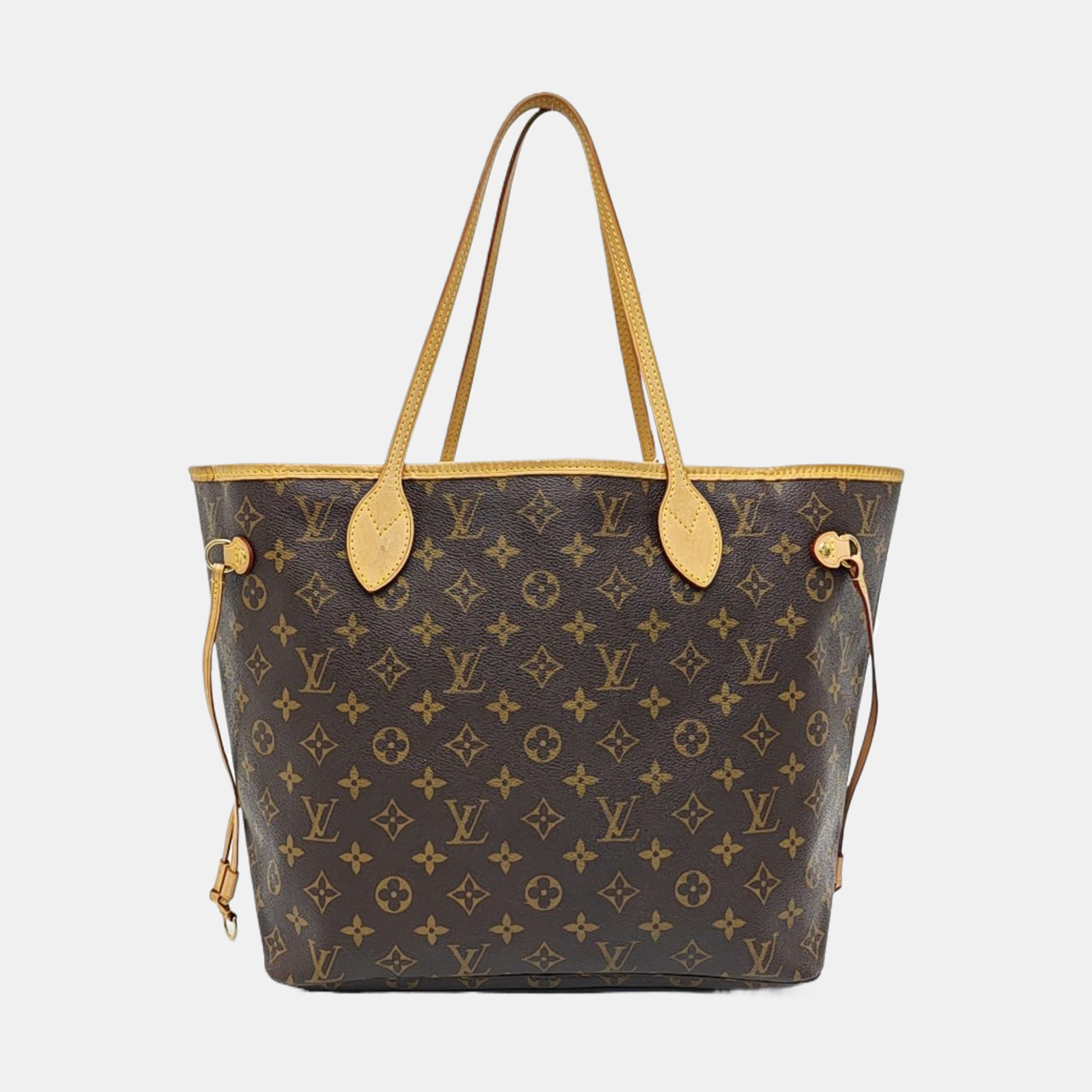 NEVERFULL MM Monogram Coated Canvas Brown