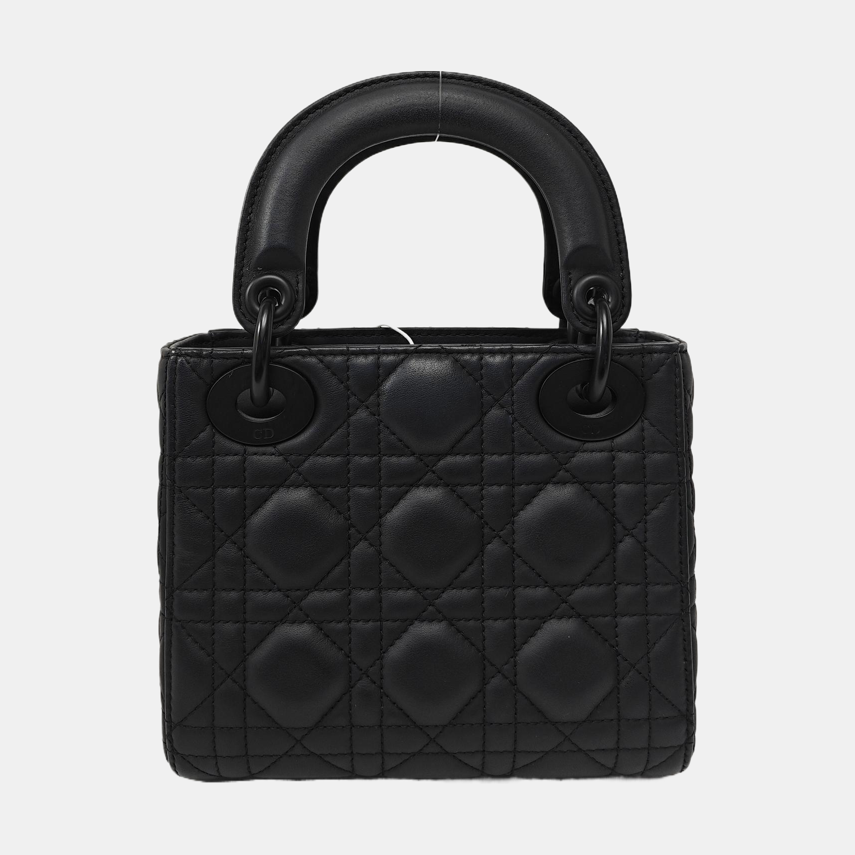 Lady Dior Mini Cannage Calfskin Black