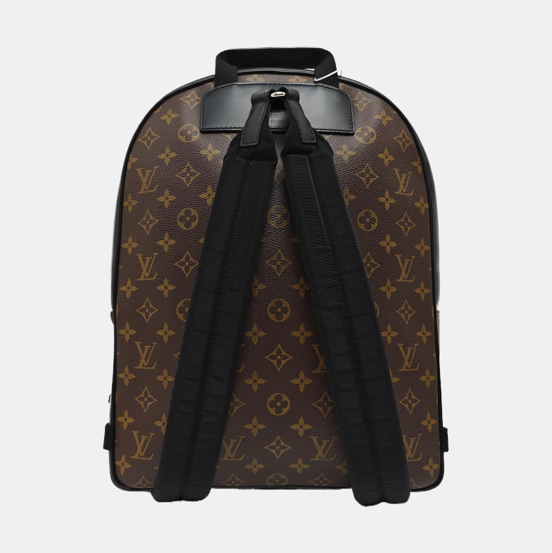 JOSH Monogram Coated Canvas Brown