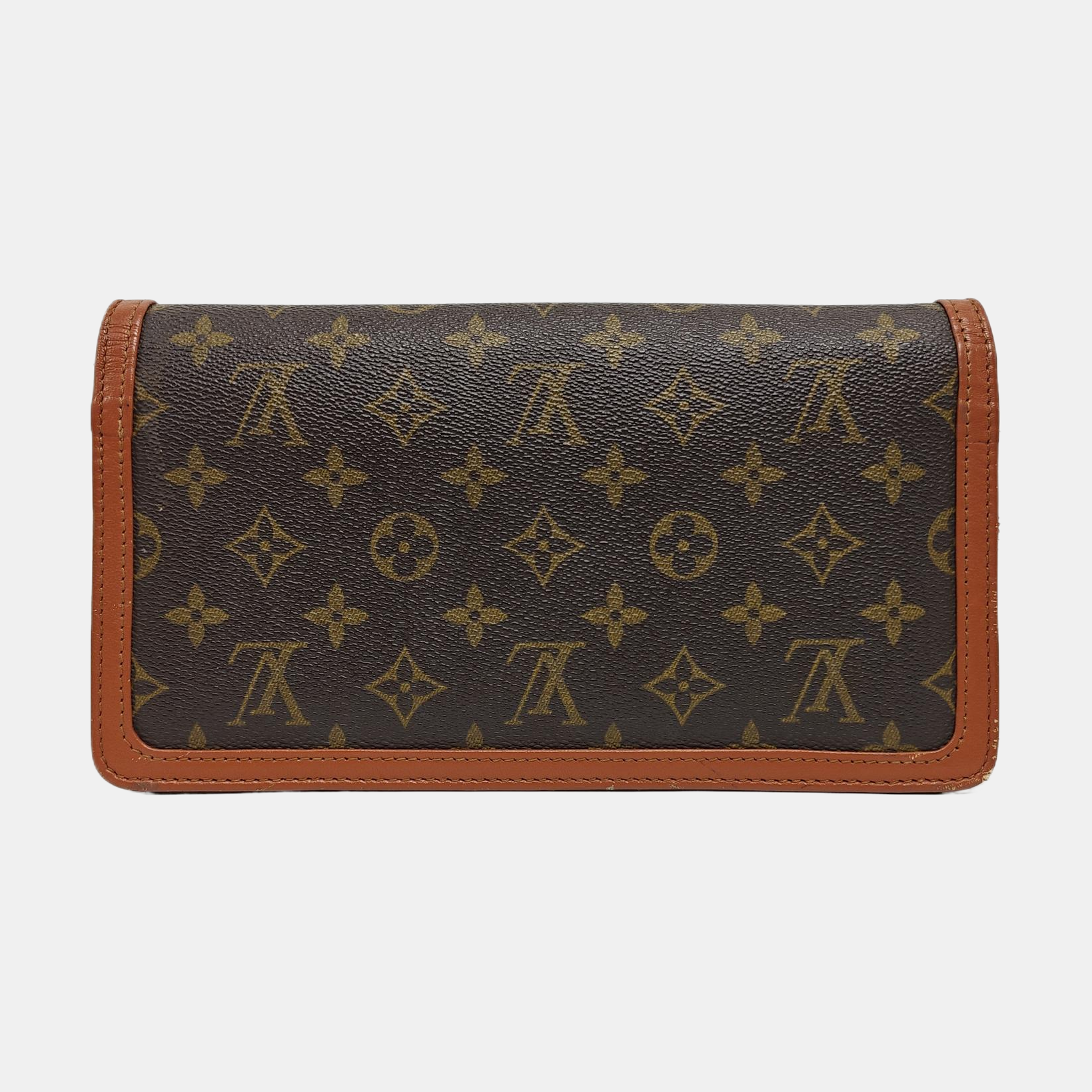 DAME Monogram Coated Canvas Brown