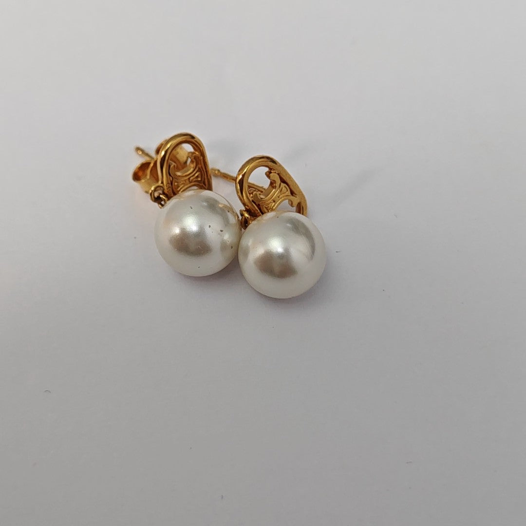 MAILLON TRIOMPHE Metal Gold Stud Earrings