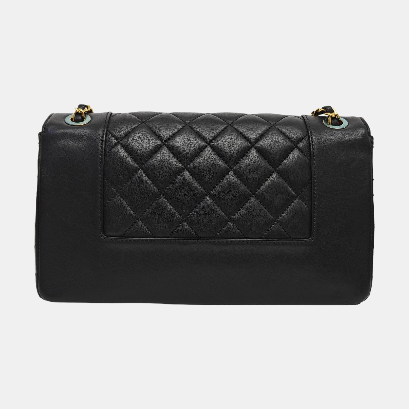 MADEMOISELLE Large Quilted Calfskin Black