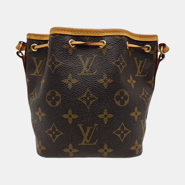 NÉONOÉ Nano Monogram Coated Canvas Brown