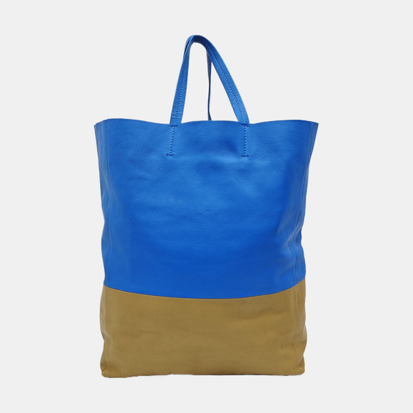 VERTICAL CABAS Medium Calfskin Blue
