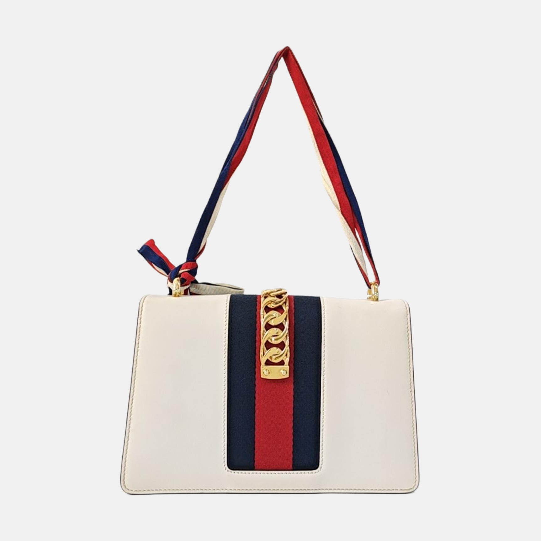 Sylvie Small Calfskin White
