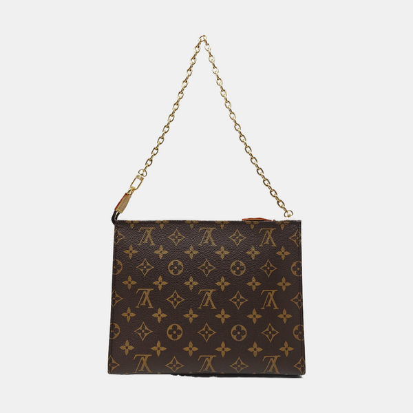 TOILET POCKET 26 Monogram Coated Canvas Brown