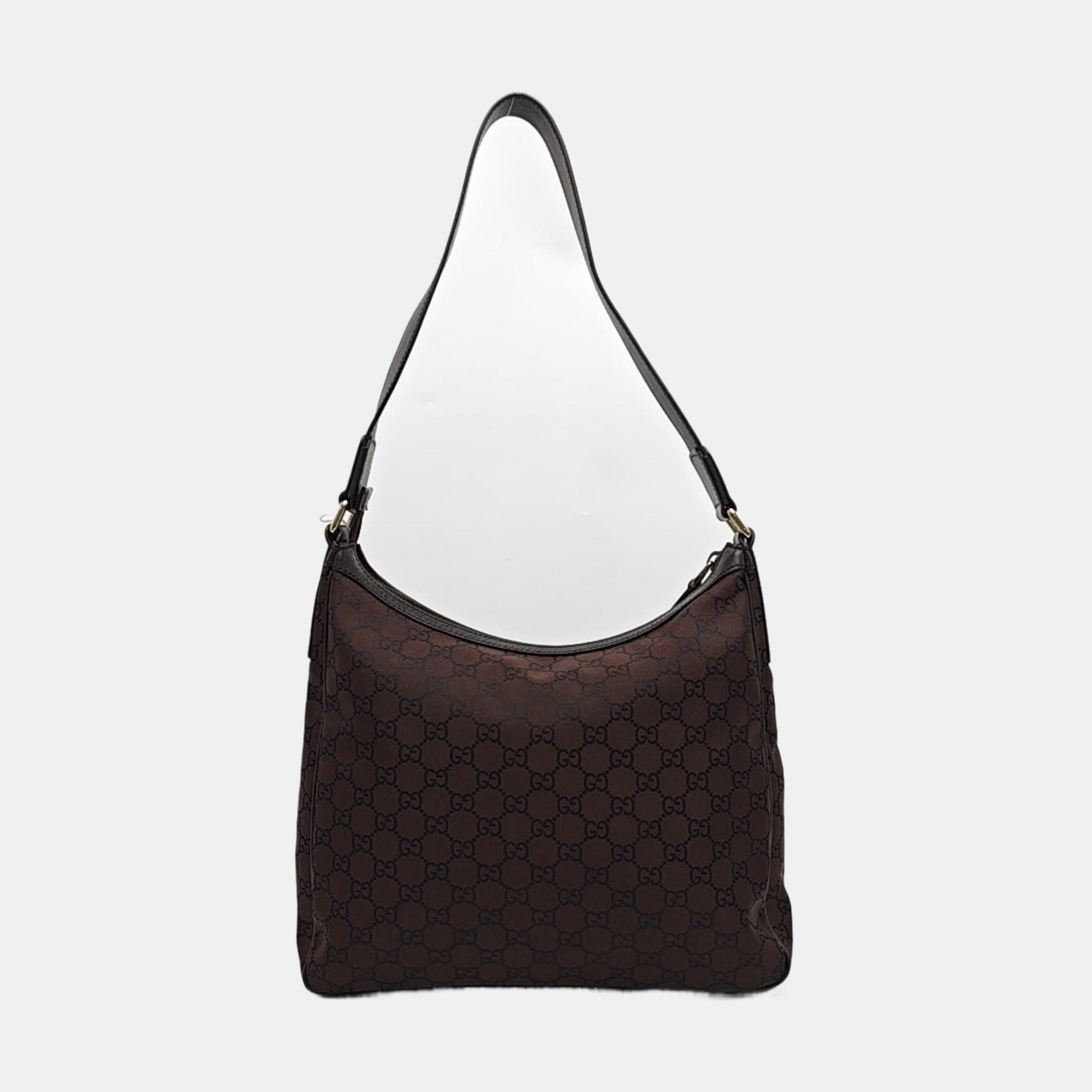 Monogram Canvas Tote Bag Brown