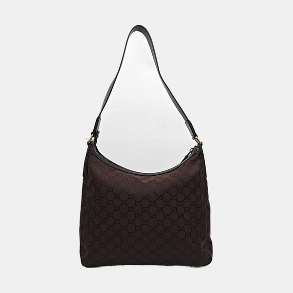 Monogram Canvas Tote Bag Brown