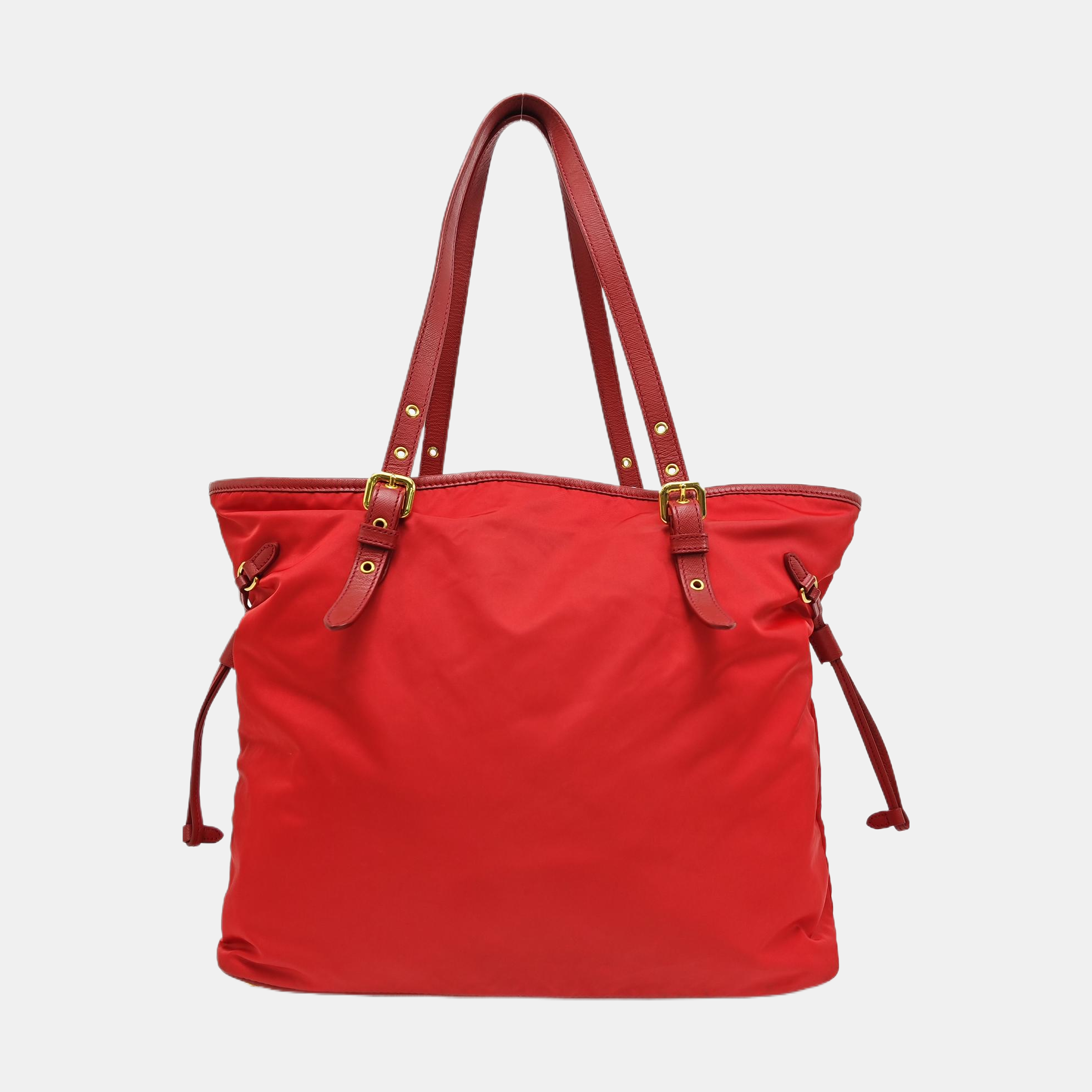 Nylon Tote Bag Red