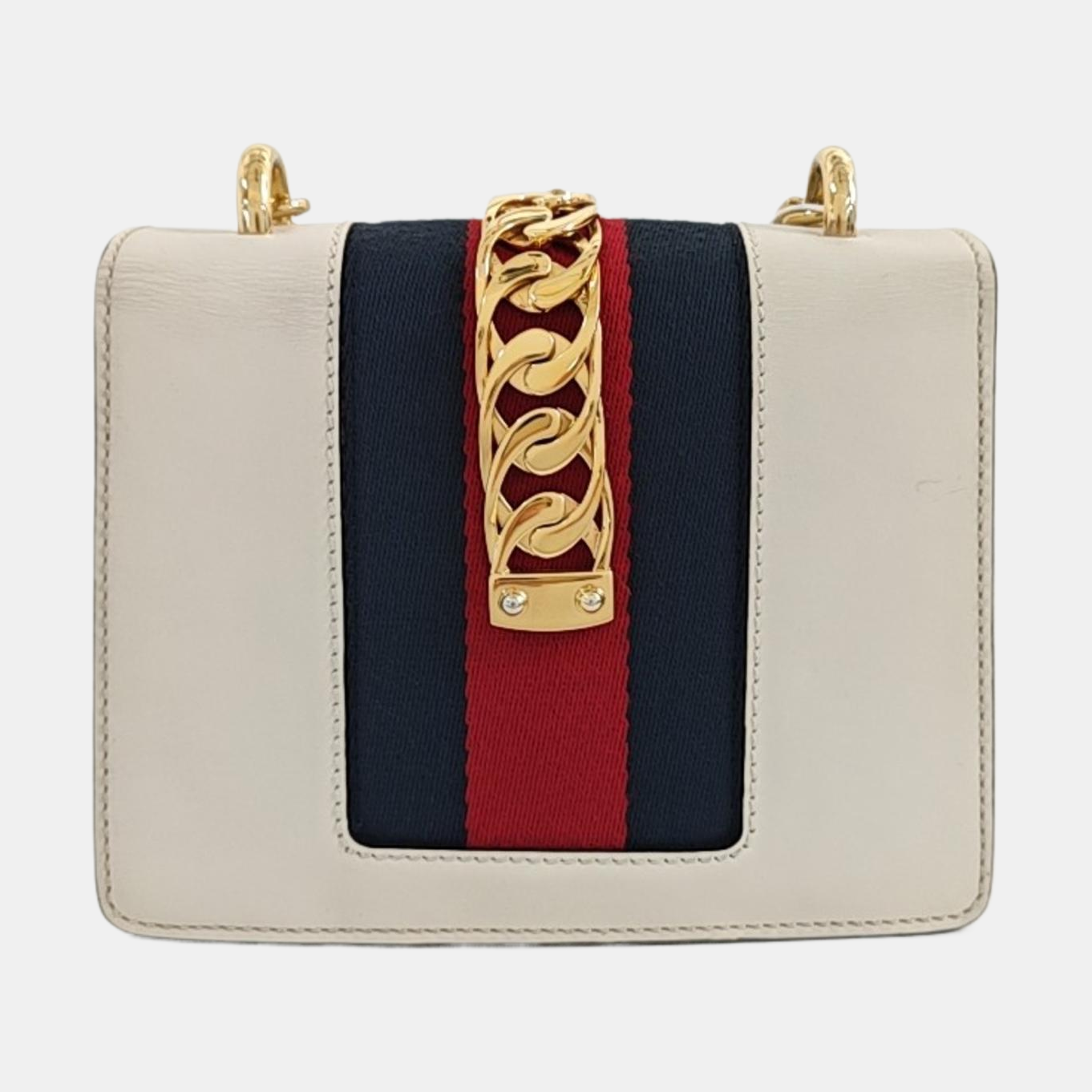 Sylvie Mini Calfskin White
